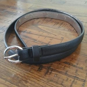 Michael by Michael Kors black skinny belt